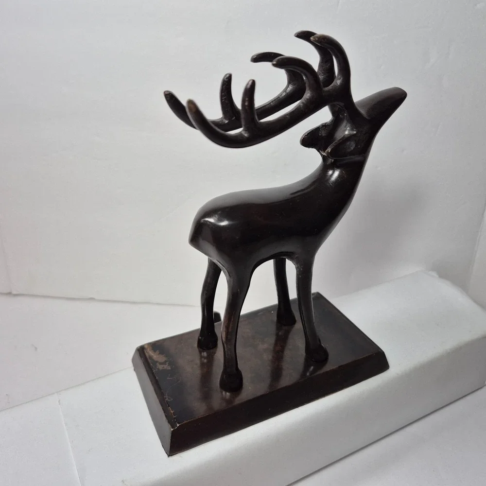 Heavy Cast Metal Buck Deer Stag 7
